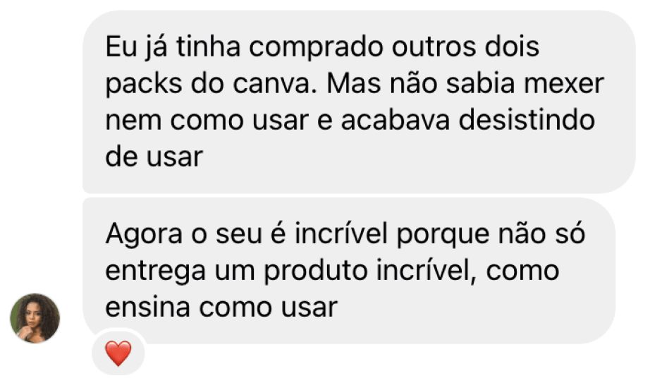 Depoimento Ana Caroline — comprou 2 packs antes
